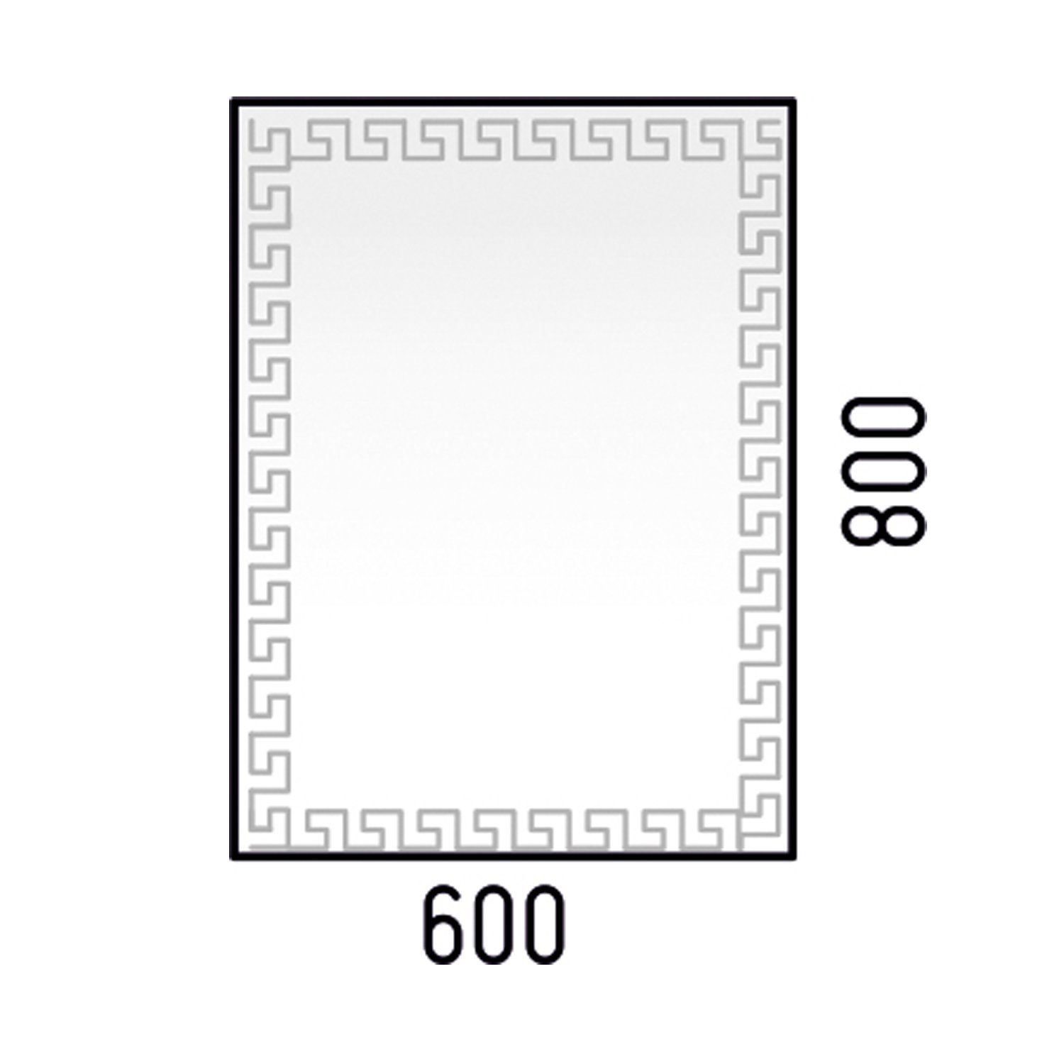 Зеркало Corozo Меандр 60x80, с подсветкой - фото 1