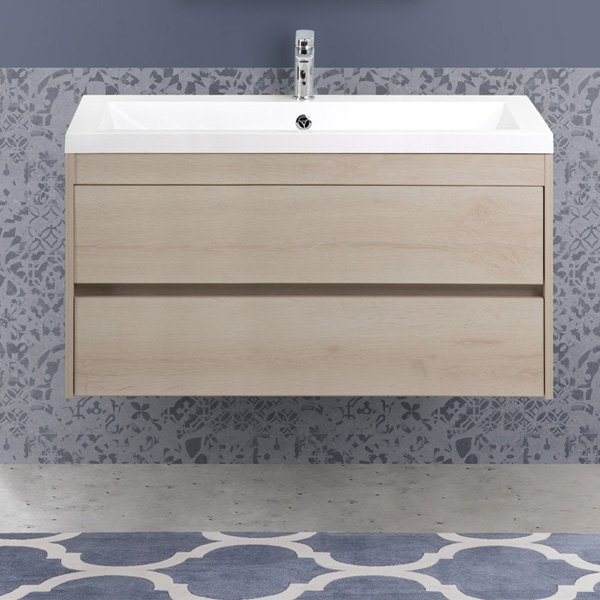 Мебель для ванной Art & Max Family 100 подвесная, цвет сканди - фото 1