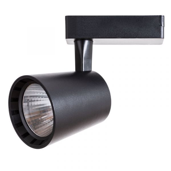 Трековый светильник Arte Lamp Atillo A2324PL-1BK, арматура черная, плафон металл черный, 10х11 см