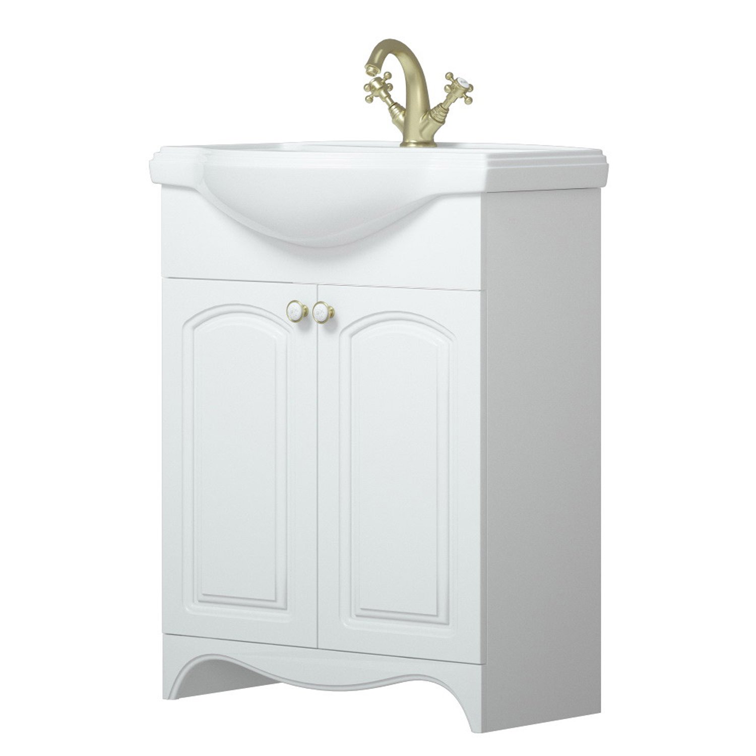 Мебель для ванной Corozo Шарлотт 65, цвет белый - фото 1