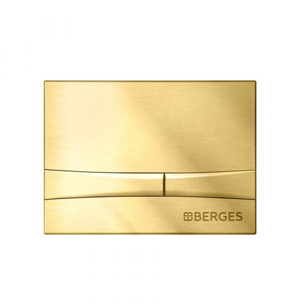 Кнопка смыва Berges Novum F9 040059 для унитаза, цвет золото глянец