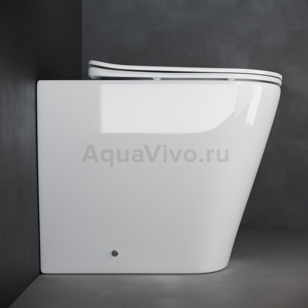 Унитаз Ceramica Nova Highlight CN1812 приставной, безободковый, с сиденьем микролифт