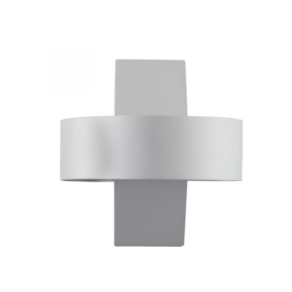 Настенный светильник Arte Lamp Anello A1705AP-1WH, арматура белая, плафон металл белый, 13х13 см