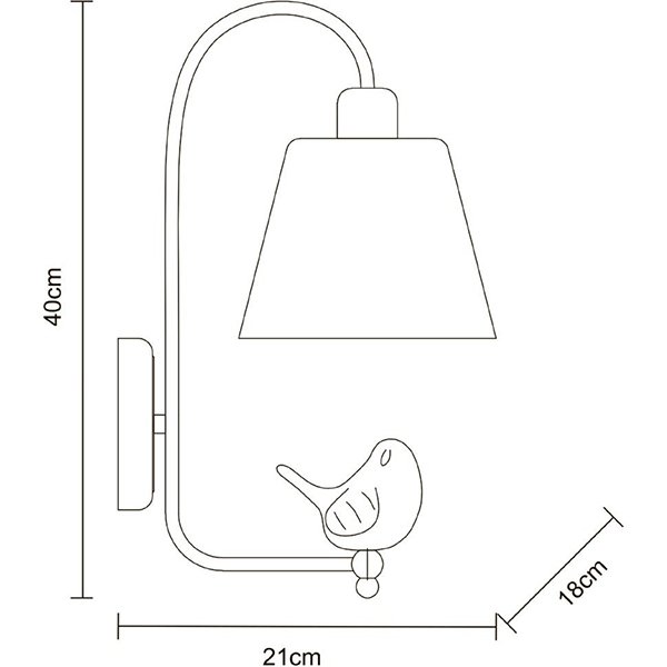 Бра Arte Lamp Passero A4289AP-1WH, арматура белая, плафон стекло дымчатое, 18х21 см