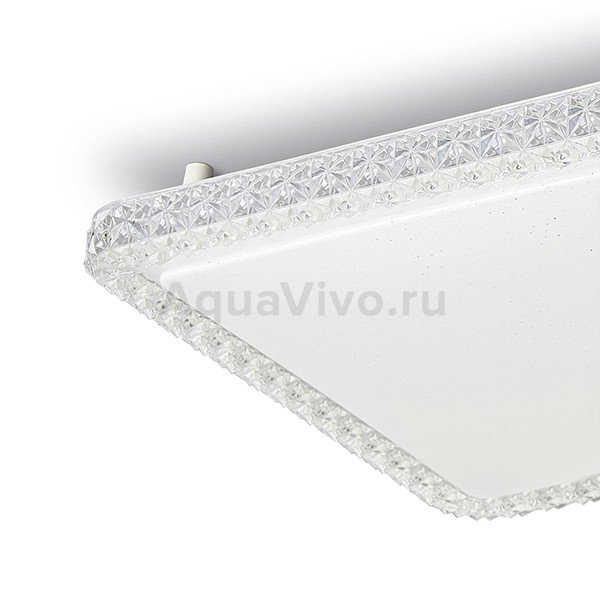 Потолочный светильник Citilux Кристалино Слим CL715K360, арматура белая, плафон полимер прозрачный, 40х40 см