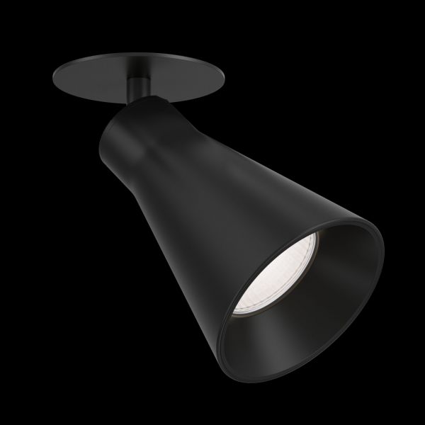 Встраиваемый светильник Maytoni Technical Virar C059CL-01B, арматура черная, плафон металл черный - фото 1