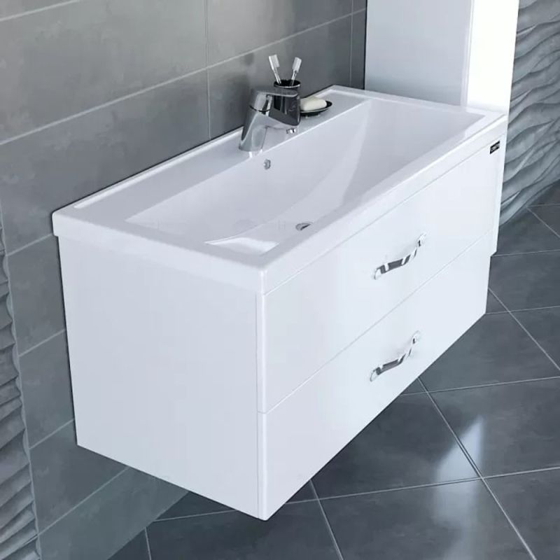 Мебель для ванной Санта Виктория 100 подвесная, цвет белый