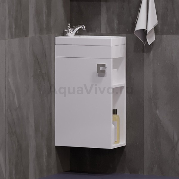 Мебель для ванной Corozo Комо 40, цвет белый - фото 1