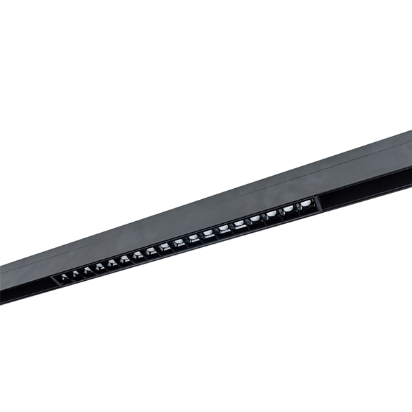 Трековый светильник Arte Lamp Linea A4635PL-1BK, арматура черная, плафон металл черный, 33х2 см