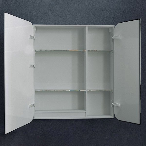 Шкаф-зеркало Art & Max Verona 70, левый, с подсветкой и диммером, цвет белый