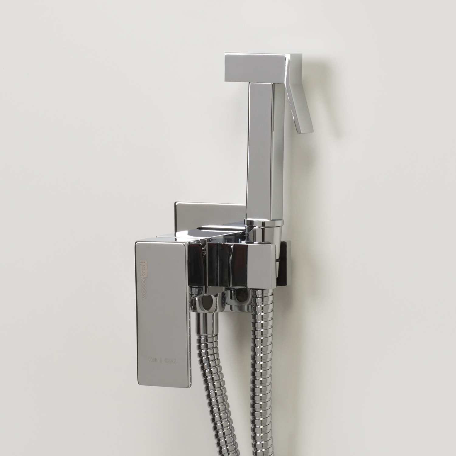 Гигиенический душ WasserKRAFT A71138, со встраиваемым смесителем, цвет хром - фото 1