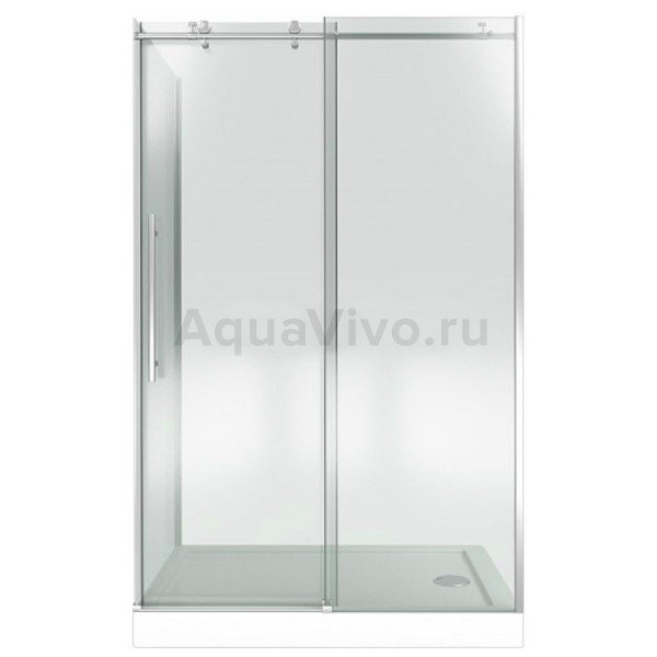 Душевой уголок Good Door Puerta WTW+SP-C-CH 130x100, стекло прозрачное, профиль хром