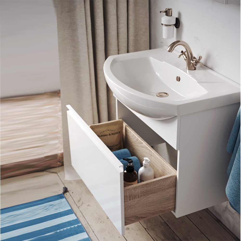 Мебель для ванной Aqwella Rodos 107, подвесная, цвет белый - фото 1