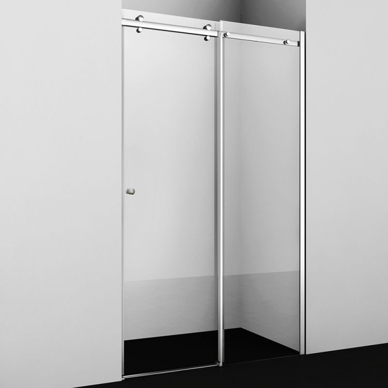 Душевая дверь WasserKRAFT Vils 56R13 110x200, стекло прозрачное, профиль серебристый