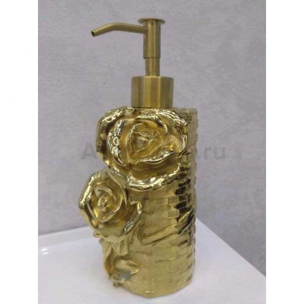Дозатор Art & Max Rose AM-B-0091A-Do для жидкого мыла, настольный, цвет золото