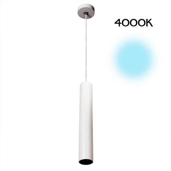 Подвесной светильник Citilux Тубус CL01PB070N, арматура белая, плафон металл белый