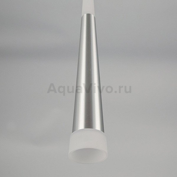 Подвесной светильник Citilux Вегас CL227010, арматура хром, плафон полимер белый / хром, 7х7 см - фото 1