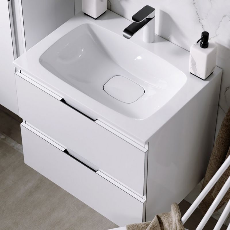 Мебель для ванной Aqwella Accent 60, с 2 ящиками, цвет белый