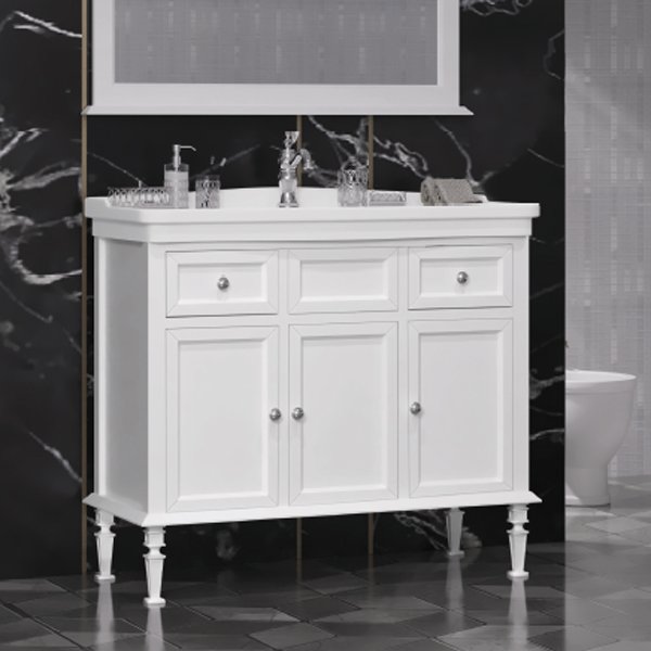 Мебель для ванной Опадирис Кантара 105, цвет белый матовый - фото 1