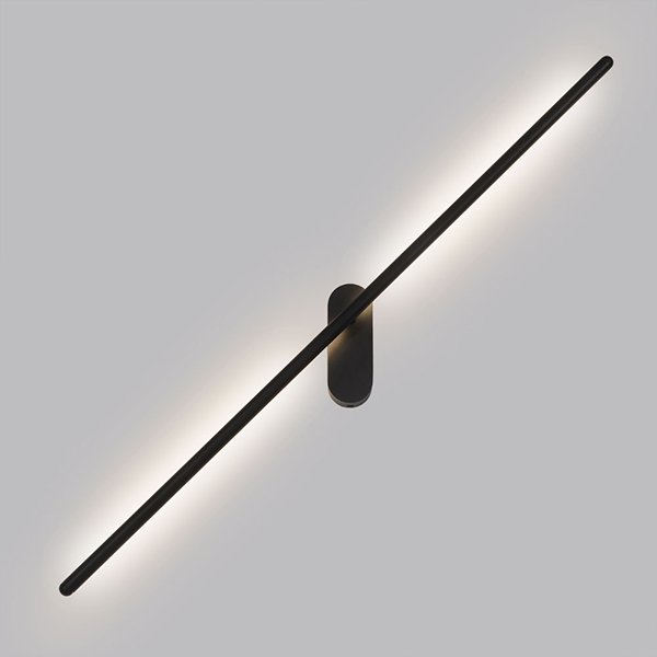 Подсветка для картин Arte Lamp Prima A2028AP-1BK, арматура черная, плафон акрил белый, 16х84 см - фото 1