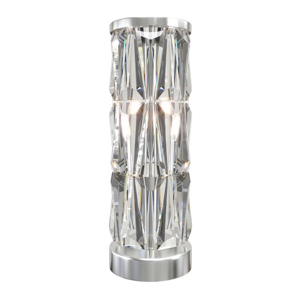 Настольная лампа Maytoni Puntes MOD043TL-02CH, арматура хром, плафон хрусталь прозрачный