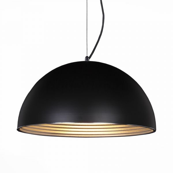 Подвесной светильник ST Luce Tappo SL279.403.01, арматура металл, цвет черный, плафон металл, цвет черный, серебро