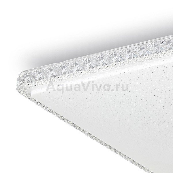 Потолочный светильник Citilux Кристалино Слим CL715K720, арматура белая, плафон полимер прозрачный, 55х55 см - фото 1