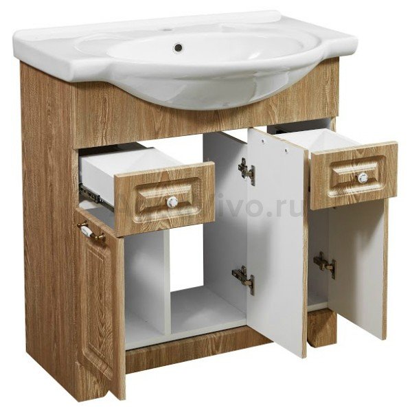 Мебель для ванной Stella Polar Кармела 75, цвет Карпатская Ель