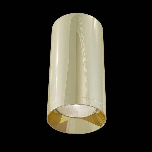 Потолочный светильник Maytoni Technical Focus C010CL-01G, арматура золото, плафон металл золото