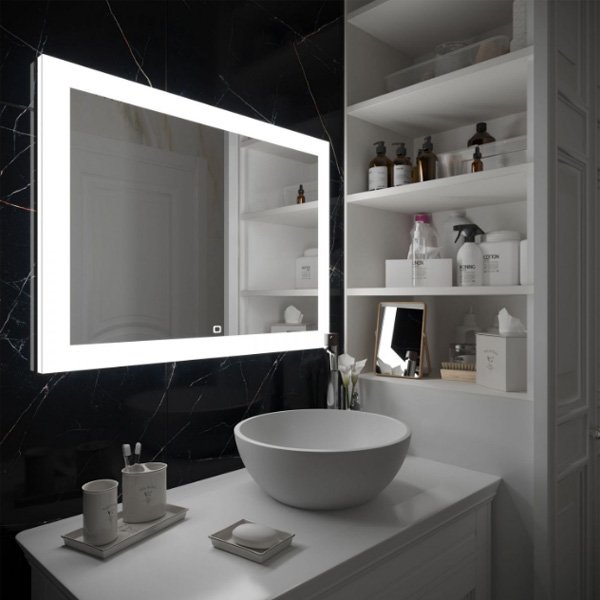 Зеркало Art & Max Soli 100x70, с подсветкой и диммером, функцией антизапотевания - фото 1