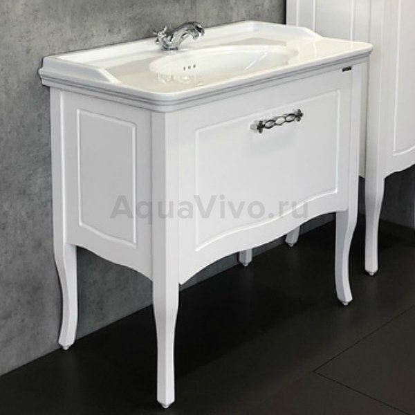 Мебель для ванной Comforty Павия 100, цвет белый глянец - фото 1
