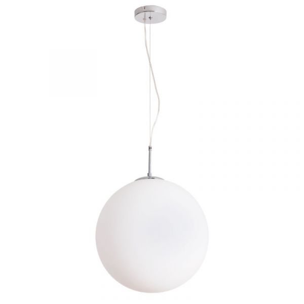 Подвесной светильник Arte Lamp Volare A1564SP-1CC, арматура цвет хром, плафон/абажур стекло, цвет белый