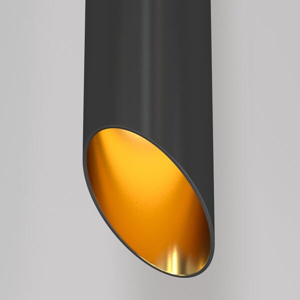 Подвесной светильник Maytoni Technicali Lipari P044PL-01-40GU10-B, арматура черная с золотом - фото 1