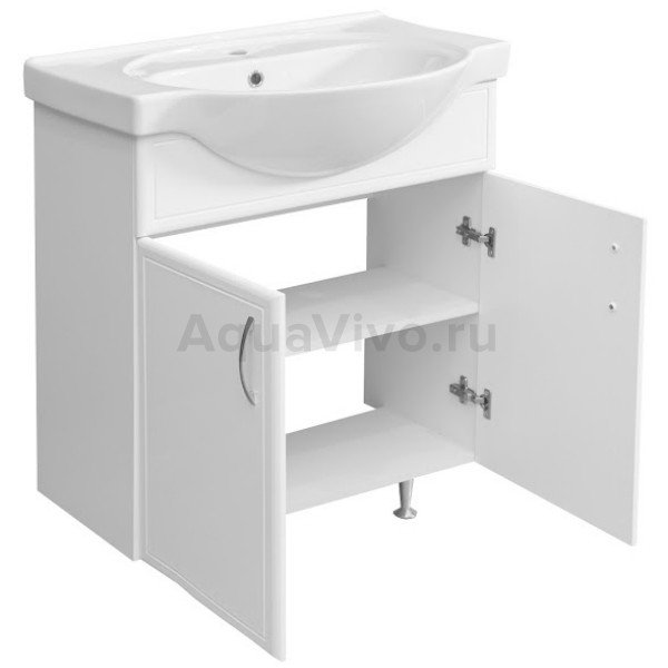 Мебель для ванной Stella Polar Концепт 70, напольная, цвет белый