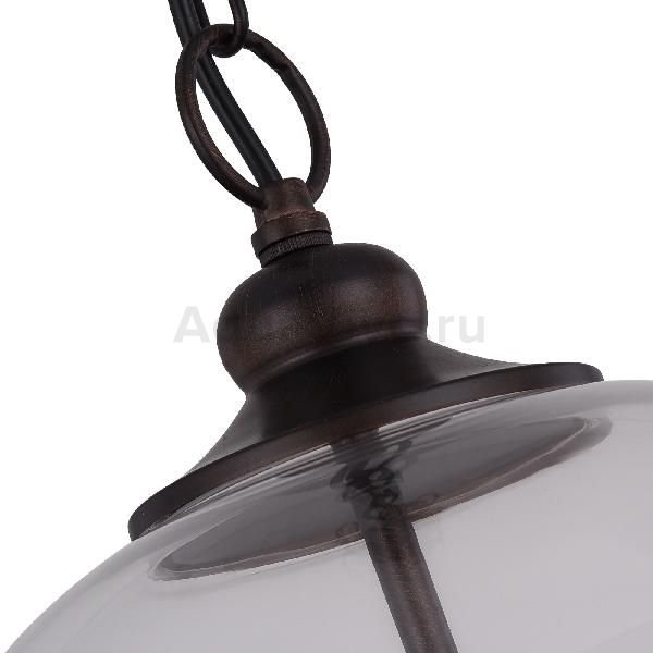 Подвесной светильник ST Luce Lateria SL362.303.03, арматура металл, цвет коричневый, плафон стекло, цвет прозрачный - фото 1