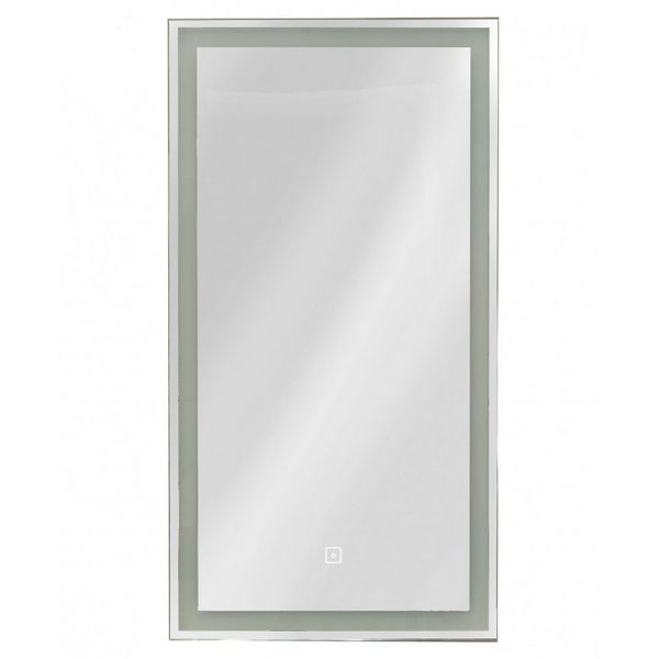 Шкаф-зеркало Art & Max Techno Nero 35, левый, с подсветкой и диммером, цвет черный - фото 1