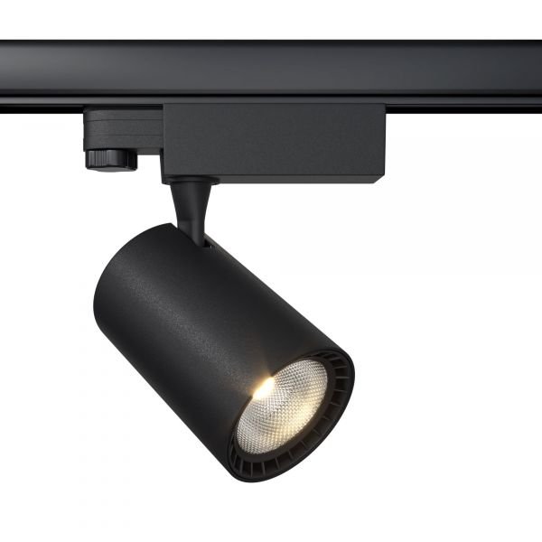 Трековый светильник Maytoni Technical Vuoro TR029-3-10W3K-B, арматура черная, плафон пластик черный