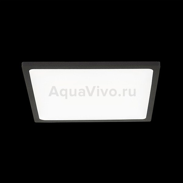 Точечный светильник Citilux Омега CLD50K222, арматура черная, плафон полимер белый, 3000K, 18х18 см