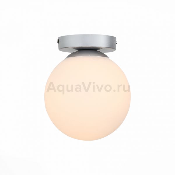 Настенно-потолочный светильник ST Luce Acini SL717.501.01, арматура металл, цвет серебро, плафон стекло, цвет белый
