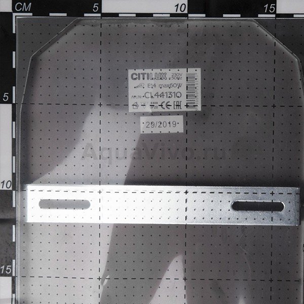 Бра Citilux Фасет CL441311, арматура бронза, плафон стекло прозрачное / бежевое, 17х11 см