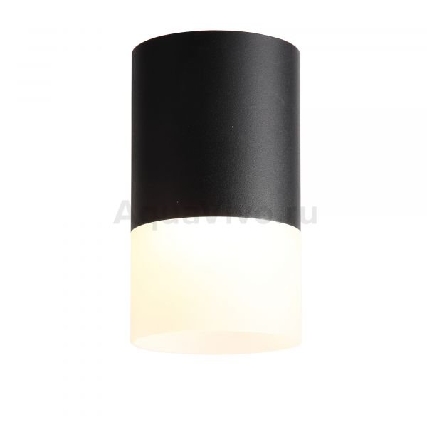 Потолочный светильник ST Luce Ottu ST100.402.05, арматура металл, цвет черный, плафон акрил, металл, цвет белый