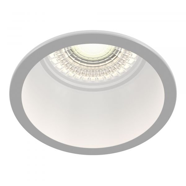 Встраиваемый светильник Maytoni Technical Reif DL049-01W, арматура белая, плафон металл белый