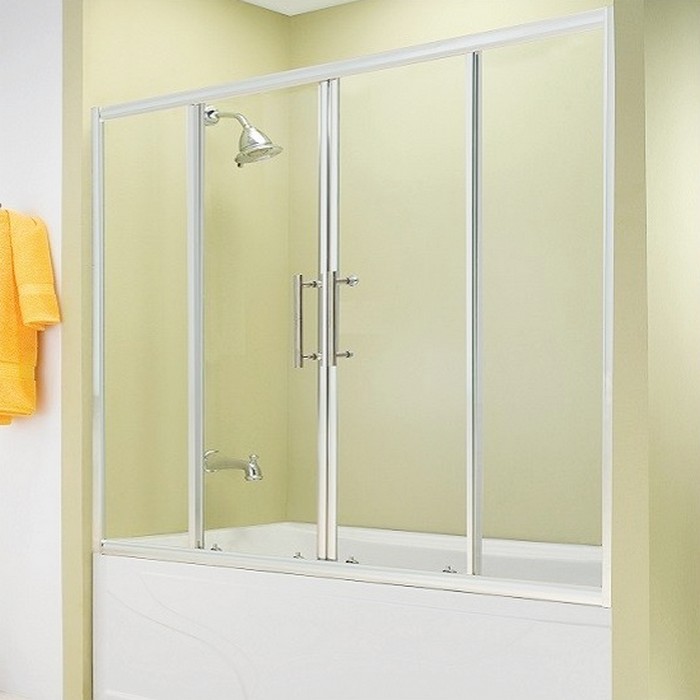 Шторка на ванну Esbano ES-1417 170х140, стекло прозрачное, профиль хром