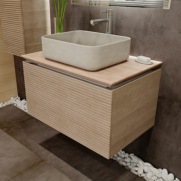 Мебель для ванной Jorno Karat 80, цвет бук - фото 1