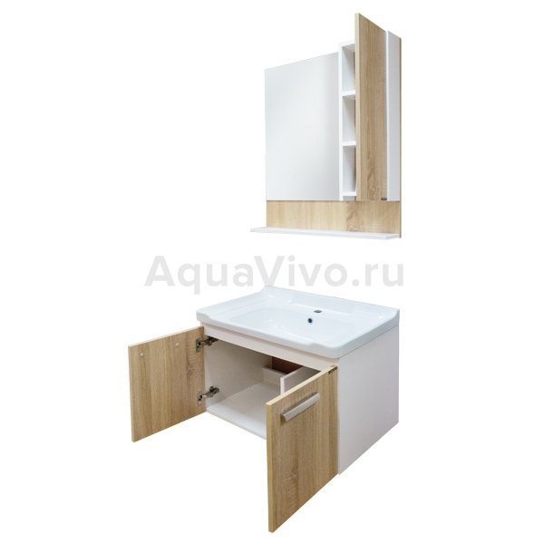 Мебель для ванной Comforty Рига 70, цвет дуб сонома - фото 1