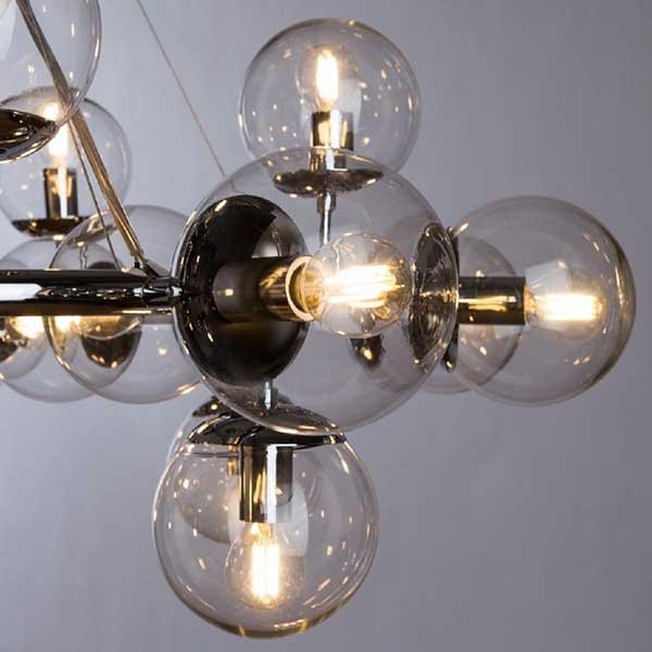 Подвесная люстра Arte Lamp Bolla A1664SP-25CC, арматура хром, плафоны стекло прозрачное, 100х100 см - фото 1