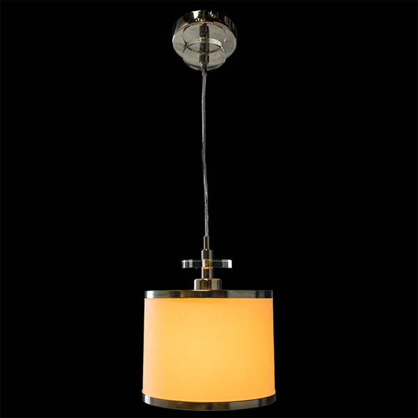 Подвесной светильник Arte Lamp Furore A3990SP-1CC, арматура хром, плафон ткань белая, 20х20 см - фото 1