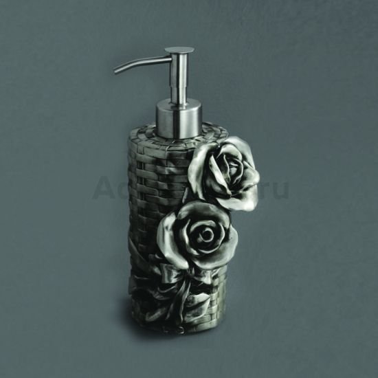 Дозатор Art & Max Rose AM-B-0091A-T для жидкого мыла, настольный, цвет серебро