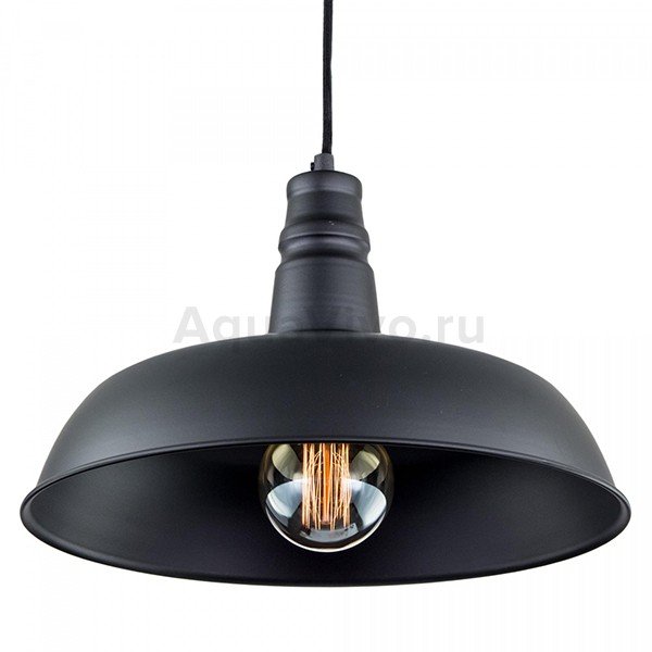 Подвесной светильник Citilux Эдисон CL450204, арматура черная, плафон металл черный, 35х35 см - фото 1