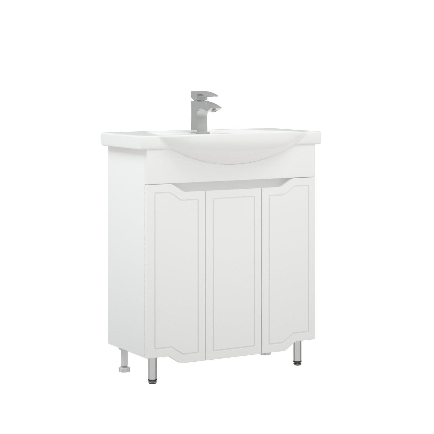 Мебель для ванной Corozo Мирра 75, цвет белый - фото 1